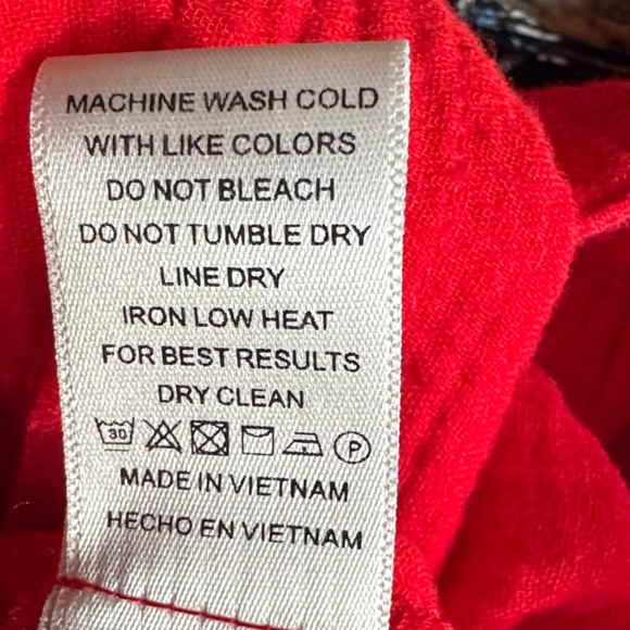 New In Tomato Red Ruffle Strap Crop Top - Picture 9 of 9